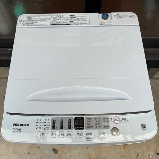 ‼️在庫一掃セール‼️⭐️Hisense 洗濯機 2023年製 5.5k 配送3000~