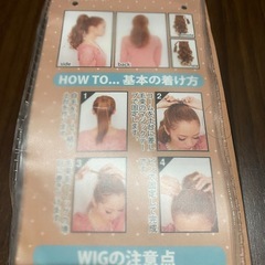 部分ウィッグ　差して巻くだけポニー　の画像