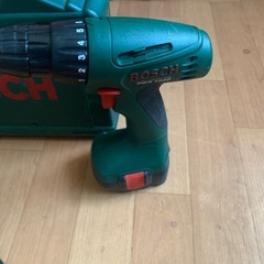 動作確認済　BOSCH ボッシュ バッテリードライバードリル　電動工具　バッテリー２個付き　PSR1200の画像