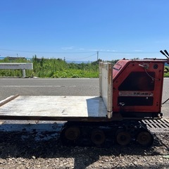 ヤンマー　改造運搬車 7馬力　ディーゼル　積載350kg クローラー　キャタピラ　運搬車　運搬　運搬機　ハーベスタ　宮崎 簡易始動動画ありの画像