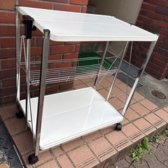 ニトリ　折りたたみワゴンの画像