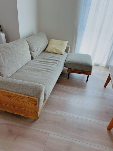 unico  ソファTREL　3シーター　オットマン付