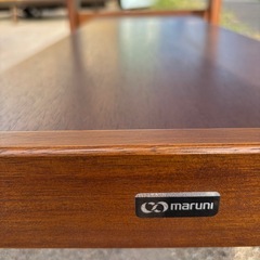 マルニ MARUNI ガラステーブル センターテーブル ローテーブル 木製フレーム 北欧風　家具　インテリア　ブランド家具の画像