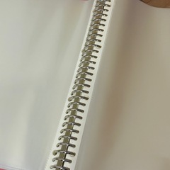 キングジム 30穴リング式ファイル 5冊セット 透明ファイルポケット付き バインダー ピンク 書類 保管 書類保存の画像