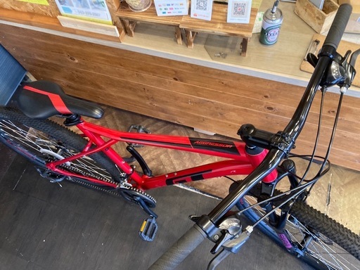 取引き中【GT AGGRESSOR後輪チューブ・チェーン新品！】アルミフレーム　ディスクブレーキ　フロントサスペンション付き　3×7速 タイヤサイズ27.5インチMTB レッド GT AGGRESSOR後輪チューブ・チェーン新品！】アルミフレーム ディスク