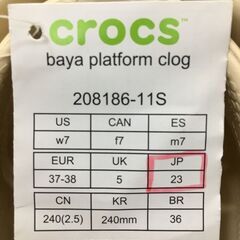 海外・日本製品のサルベージ品　crocs　サンダル　２３センチ　１足のみの画像