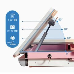 学習机 昇降式勉強机セット 天板の角度調整 多機能 木製  デスク＆チェアセット 高さ・角度調節可能 子供の画像