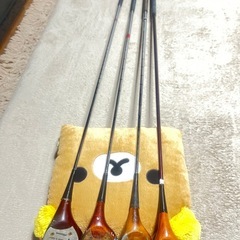 パーシモンウッド ゴルフクラブセットの画像