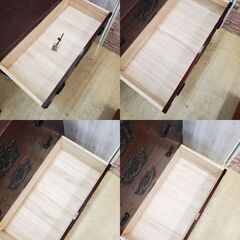 ※ 南部箪笥◆南部鉄器◆整理箪笥◆衣装箪笥◆4段チェスト◆ワイドチェスト◆和箪笥◆鍵付き◆伝統工芸品◆検) 岩谷堂◆横幅90cm×奥行45㎝×高さ93㎝◆近隣配送無料 買取帝国 朝霞店の画像
