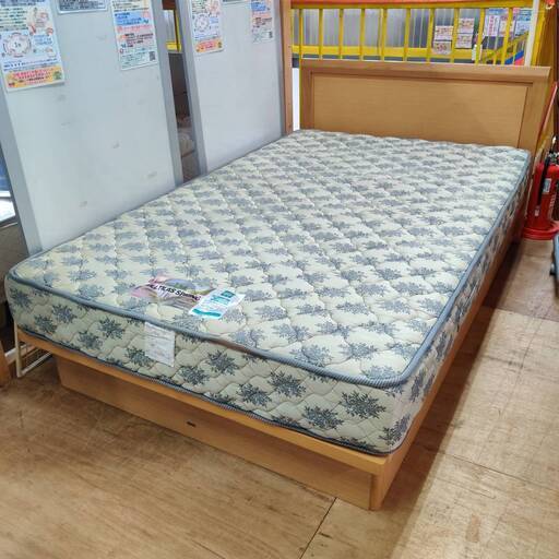 愛品倶楽部柏店】跳ね上げ式セミダブルベッド 「F:シモンズ 浅型収納