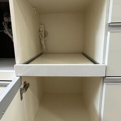 【ジャングルジャングル滋賀草津店】ジモティ来店特価!!　食器棚　ホワイト　J-250944の画像