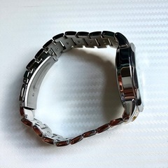 美品　OURSTART クォーツ腕時計 メンズ　日付・曜日表示付き シルバー×ゴールドの画像
