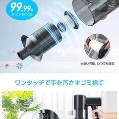 新品❤️サイクロン式コードレス掃除機充電 LCDタッチディスプレイ スティッククリーナーの画像