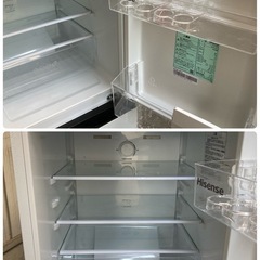 美品　Hisense ハイセンス ノンフロン冷凍冷蔵庫 HR-D13E 2024年製 冷蔵庫 2ドアの画像