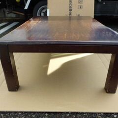中古品　家具調こたつ（１０５ｃｍ×７５ｃｍ×高さ３６ｃｍ）引き取って頂ける方に無料で差し上げます！！の画像