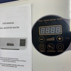 美原店　新品 壁掛けヒーター 壁掛け 冷暖両用 移動式小型エアコン　10秒速暖　電気壁ヒーター 自然風/暖風機能  リモコン付き 省エネ 低騷音 操作簡単 一体型機器 工事不要 温風送風機 ミニエアコン トイレ 卓上 足元 キッチン用の画像