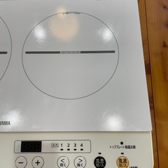 アイリスオーヤマ　2020年製　音声付2口IHコンロの画像