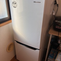 【クリーニング済】Hisense HR-D15C 150L白 10月引取限定の画像