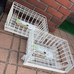 12点セット　スタッキングラック（大）　エコー金属　整理カゴ　積み重ね可能の画像