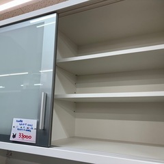 《リユースマン倉敷》松田家具 キッチンボード ホワイト  食卓収納棚の画像