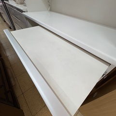 《リユースマン倉敷》松田家具 キッチンボード ホワイト  食卓収納棚の画像