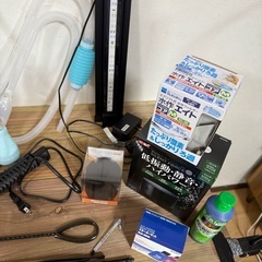 「アクアリウム一式セット（60cm水槽・外部フィルター・LEDライト・エアポンプ付き）」の画像