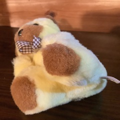 黄色いテディベア　つぶれあり　浦山商事　非売品　熊　くま　クマの画像