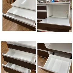 ジモティー限定価格！S745 ⭐ ユーアイ 左右入れ替え可能タイプ ソフトクローズ搭載 幅135cm USEDの画像