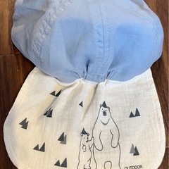 OUTDOOR 耳付きライトブルーキャップ　48㎝の画像