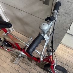 BRIDGESTONEワンタッチpicnica 折りたたみ自転車 レッドの画像