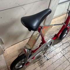 BRIDGESTONEワンタッチpicnica 折りたたみ自転車 レッドの画像