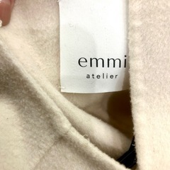 emmi リバーコート　ストール付21AW/O/ウール/IVO/13WFC214004 の画像