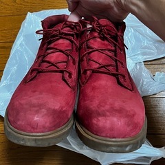※26.5センチTimberland ティンバーランド ブーツ レッド スエードの画像