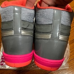 NIKE AIR FORCE ハイカットスニーカー グレー/ピンク 厚底の画像