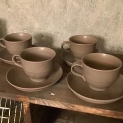 ミッシェルクラン　MK MICHEL KLEIN カップ&ソーサー4客セットの画像