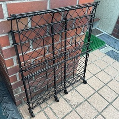 デザイン調ラック　キャスター付き　折りたたみ可能の画像