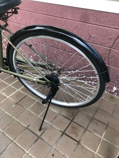 リサイクルショップどりーむ鹿大前店　No.409　22199W　シティサイクル　26インチ　グリーン　ライト付き　鍵なし リサイクルショップどりーむ鹿大前店 No.409 22199W シティサイクル 26