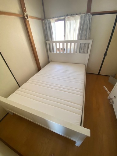 IKEA HEMNES フレーム+マットレス　イケア　ヘムネス