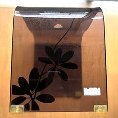 お取引中★アクリル 風呂イス 北欧風シックなリーフとフラワーのモチーフ入りの画像