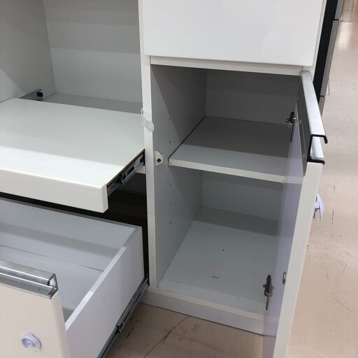 【ジャングルジャングル和歌山店】【Wa3644】レンジボード ホワイト リユースショップ リサイクルショップ 中古家具 中古家電 中古