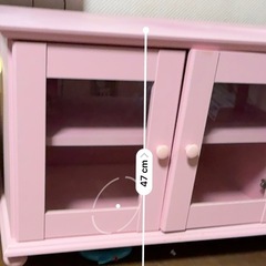 テレビ台　ピンク　収納
の画像