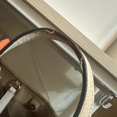 COACH ベージュ ストライプ トートバッグの画像