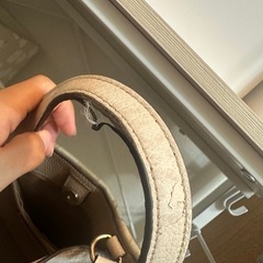 COACH ベージュ ストライプ トートバッグの画像