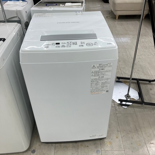 安心の1年間保証付き！TOSHIBA全自動洗濯機2022年製4.5kg【トレファク堺福田店】