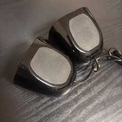 ELECOM スピーカー AC電源 AUX接続 ブラック MS-P08A2BK の画像