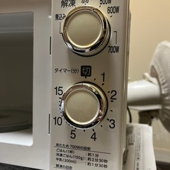 使用1年未満　ツインバード　電子レンジ　東日本用50HZの画像