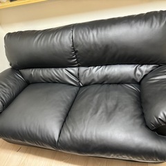 ソファ ブラック ニトリ定価79,900円の画像