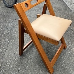 デスク　机　折りたたみ　椅子付きの画像