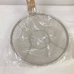 未使用　新越ワークス(Three Snow)　業務用　そば揚げ　竹柄　24cm　たて型　日本製　愛知県 一宮市 名古屋 稲沢 江南 岩倉 岐阜 羽島 各務ヶ原 三重 愛知 グッドプライス一宮の画像