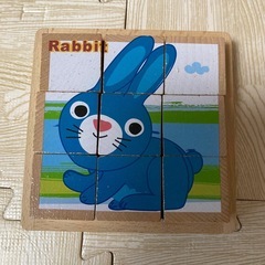 木製動物パズル　知育玩具　人気の画像